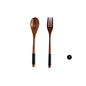 Japanese Style Wooden Bamboo Spoon Fork Cooking Utensil