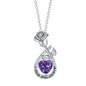 Rose Pendant Necklace Valentine's Day Gift For Girlfriend