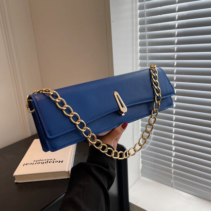 Simple Graceful Western Style Chain Handbag Trendy Cool