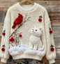 Women's Flannel Hoodie For Christmas, Autumn And Winter