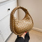 Woven Tote Cute Solid Color Fashion All-match Handbag