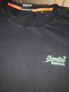 Superdry Black T-Shirt Small