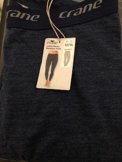 Crane Ladies Leggings size 12/14 Navy Blue