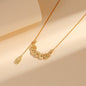 Five Emperor Coins Gold Plated New Chinese Style Necklace