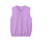 Fashionable V-neck Pullover Knit Vest For Early Spring