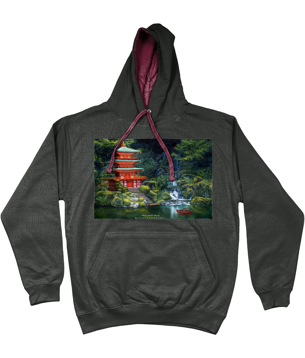 ASLAN Hoodie two tone-Grey Various Colours and Sizes
