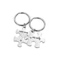 Titanium steel Valentine's day gift pendant puzzle keychain