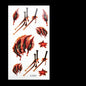 Realistic Fake Wound Tattoo Stickers - Halloween Special Effects Makeup - Waterproof Scar Temporary Tattoos