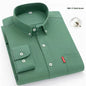 Men's Premium Oxford Cotton Shirt - Long Sleeve Button Down Dress Shirt