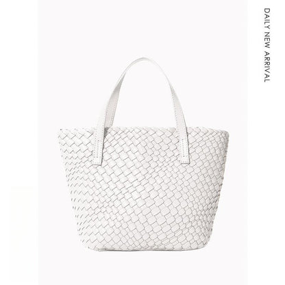 Portable Shoulder Crossbody Large Capacity Woven Bag Tote Bag