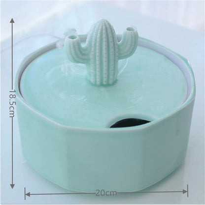 Pet Cat Ceramic Automatic Circulating Electric Active Water Dispenser