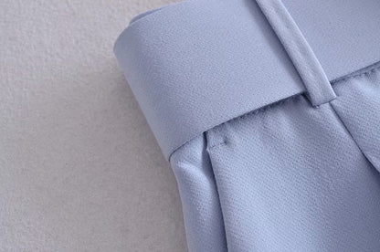 Summer New Style Simple And Fashionable Long Pants With Belt