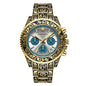 Vintage Engraving Quartz Multi-function Men's Watch