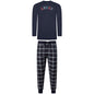 Lucky Brand Crew Neck & Closed Hem Flannel Pant Pyjama Set