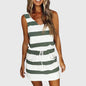 Sumera - One Shoulder Striped Mini Dress