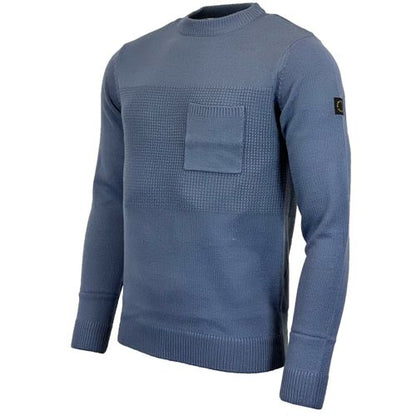 Mens Crew Neck Knitted Jumper
