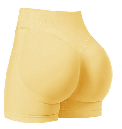 High Waist Yoga Shorts Tight Hip Raise Seamless Quick-drying Pants For Sports Fitness