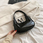 Textured Crescent Personality Trendy Simple Shoulder Underarm Bag