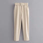 Summer New Style Simple And Fashionable Long Pants With Belt