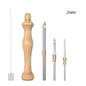 Russian Wool Thick Solid Wood Multi-needle Diy Knitting Tool Poke Needle