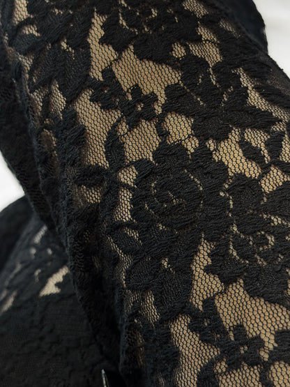 High Waist Lace Wide Leg Pants