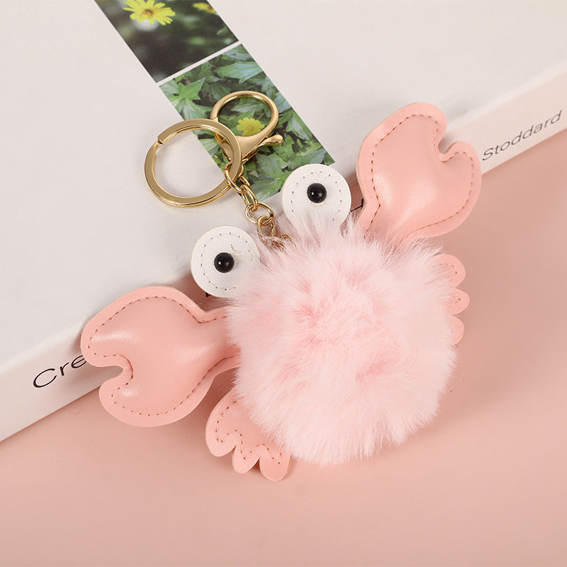 Cartoon Cute Crab Keychain Pendant