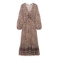 Women's Fashion French Retro Printing Dress