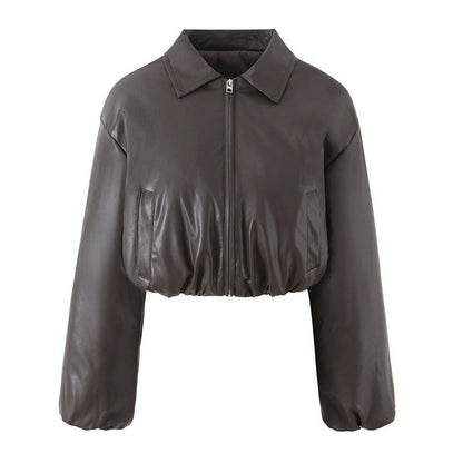 Women's New Black Quilted Padded Jacket