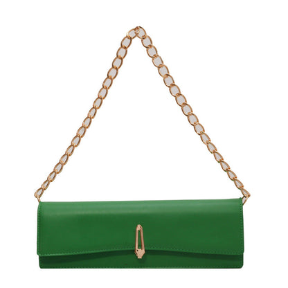 Simple Graceful Western Style Chain Handbag Trendy Cool
