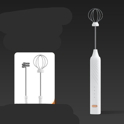 Electric Milk Frother - USB Rechargeable Handheld Foam Maker for Coffee, Latte & Cappuccino