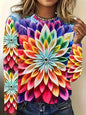 Women's Long-sleeve T-shirt With 3D Print