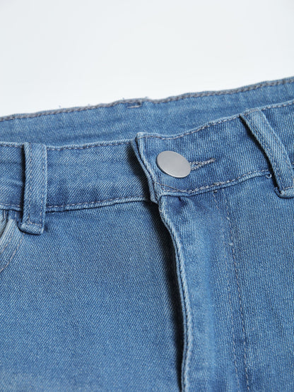 Personality Denim Skinny Jeans For Men