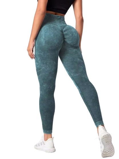 Hollow Design Seamless Leggings High Waist Hip Lifting Running Sports Fitness Yoga Pants Fashion Women's Clothing
