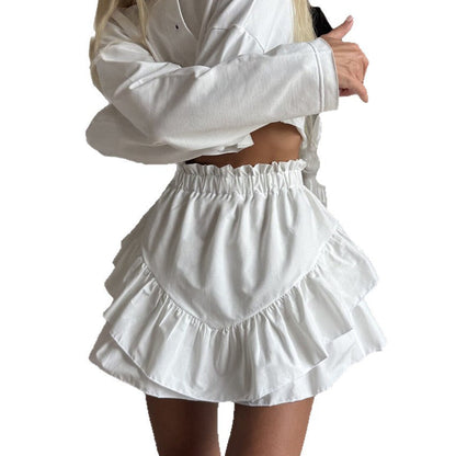 High-waisted Fashionable Casual Skirt
