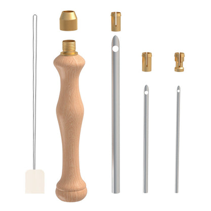 Russian Wool Thick Solid Wood Multi-needle Diy Knitting Tool Poke Needle