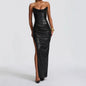 Women's Back-tie Tube Top Dress With Side Slit