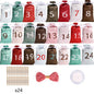 Satin Drawstring Bag Coming Day 1-24 Hanging Suit Candy Gift Satin Bag