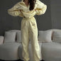 Sports Style Solid Color Long-sleeved Trousers Sweater Suit