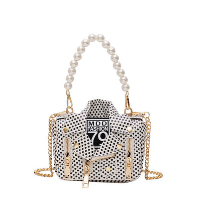 Clothes pearl handbag