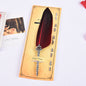 Creative Retro Turkey Feather Pen Teacher's Day Gift
