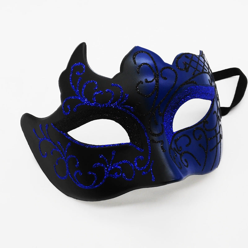 Party Bar Masquerade Flat Head Half Face Spray Paint