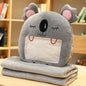 Winter Visual Hand Warmer Pillow can Play Mobile Phone with Blanket Plush Pillow
