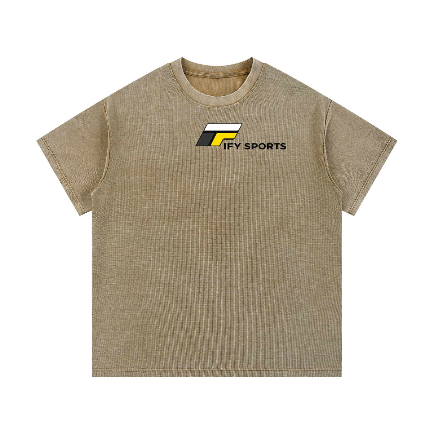 Mineral Wash Waffle Knit T-Shirt