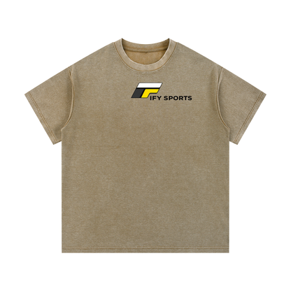Mineral Wash Waffle Knit T-Shirt