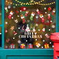 Christmas glass stickers