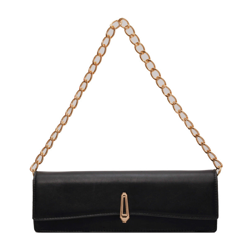 Simple Graceful Western Style Chain Handbag Trendy Cool