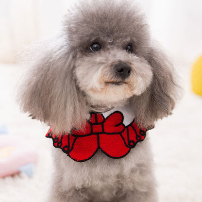 Pet dog cat saliva towel scarf