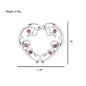Stainless Steel Flower-shaped Fake Ring Breast Jewelry Punk Style Body Piercing