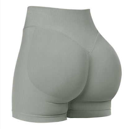 High Waist Yoga Shorts Tight Hip Raise Seamless Quick-drying Pants For Sports Fitness