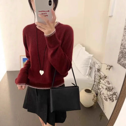 European And American Women's New Crew-neck Sweaters